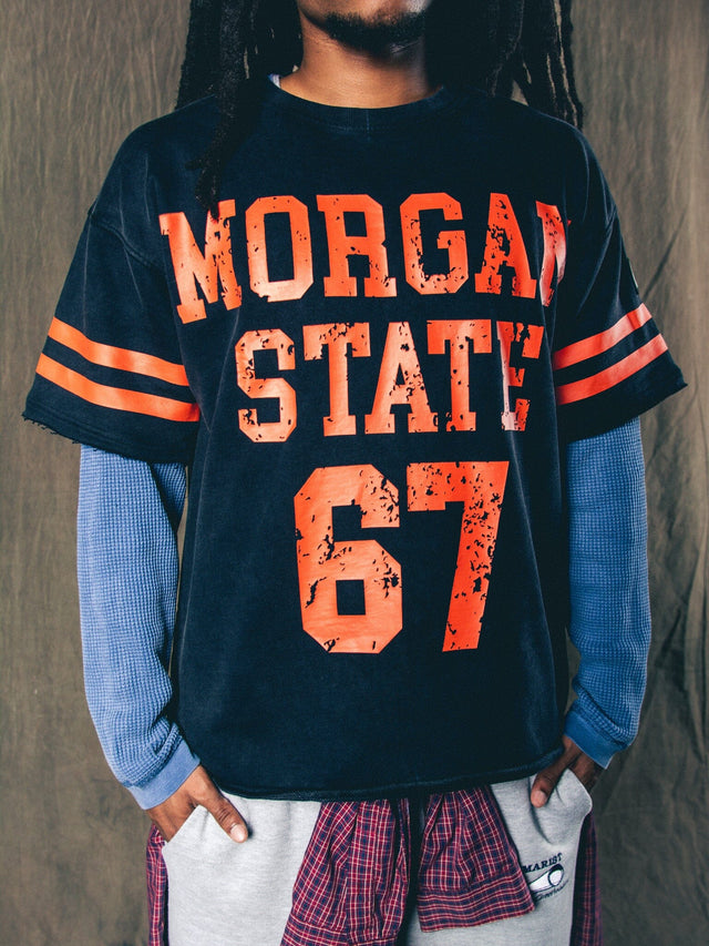 MORGAN Football Short-Sleeve Sweatshirt