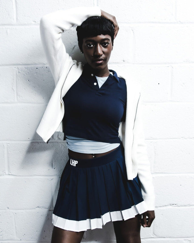 The LHP "COCO" Tennis Skirt NAVY