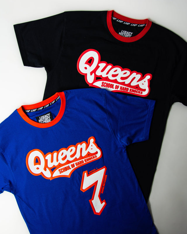 Queens 7 - SCHOOL OF HARD KNOCKS Tee