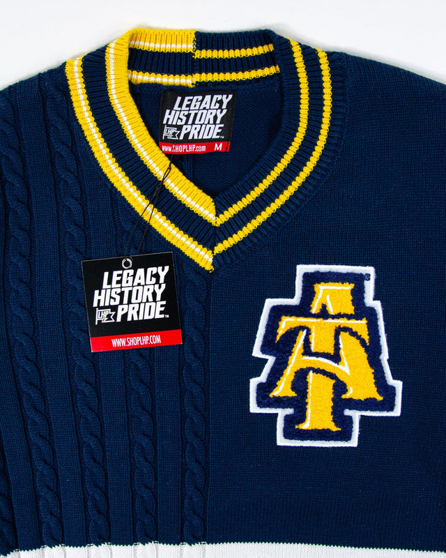 NC A&T 40Love V-Neck Sweater