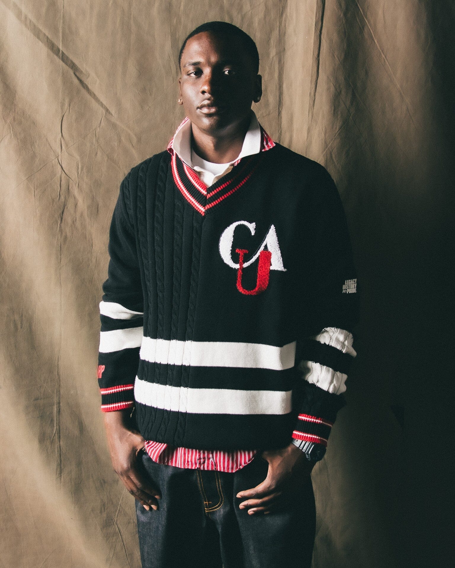CLARK ATLANTA 40Love V-Neck Sweater – Legacy History Pride