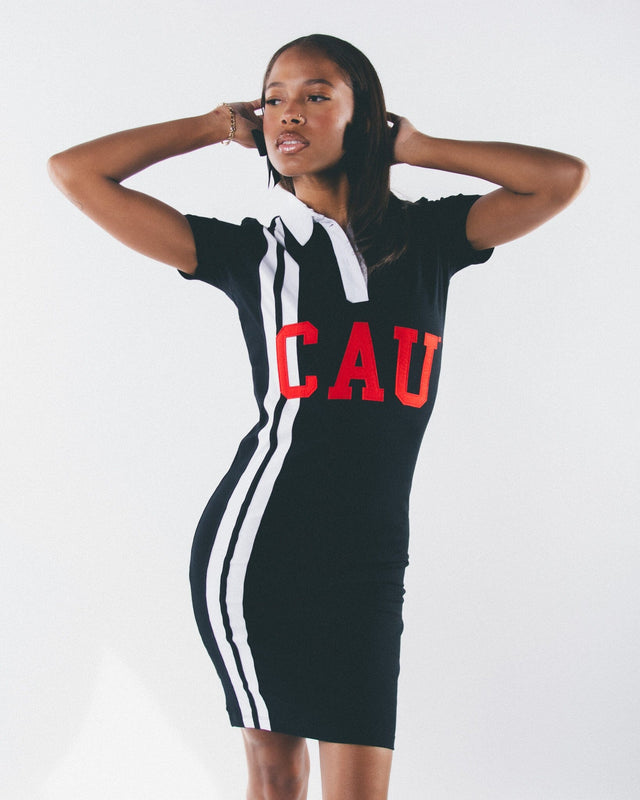 CLARK ATLANTA - STRIPT x Legacy History Pride Rugby Dress