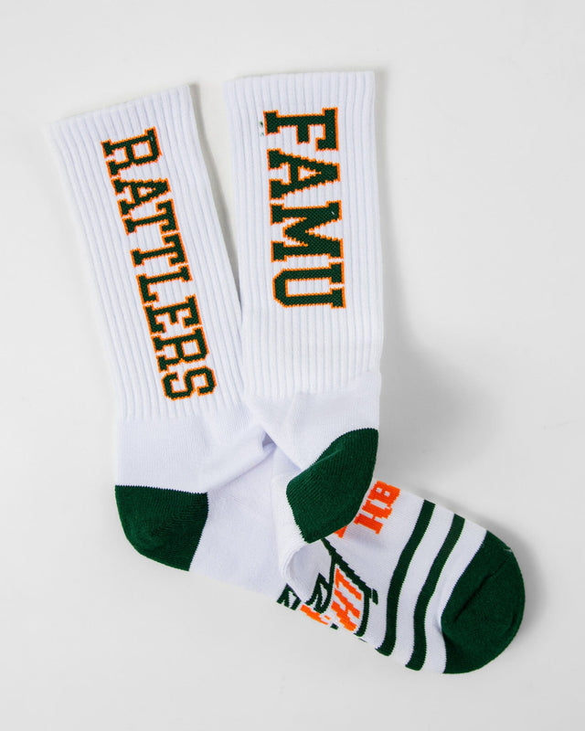 FAMU Rattlers White Legacy Socks