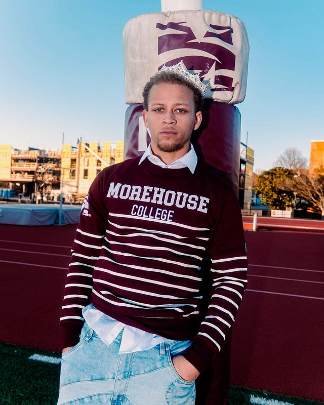 MOREHOUSE STRIPED CREW