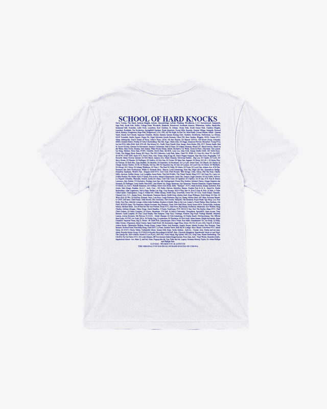 School of Hard Knocks 30th Anniversary Queens Tee