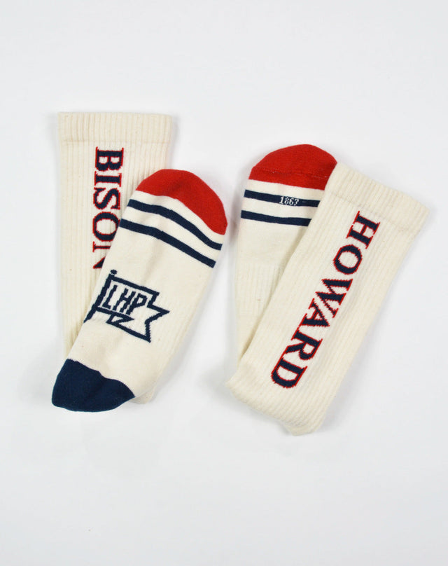Howard Bison Crew Socks - Crispy Cream