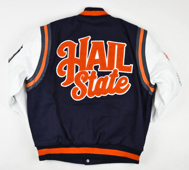 Virginia State Motto 2.0 Varsity Jacket - Navy