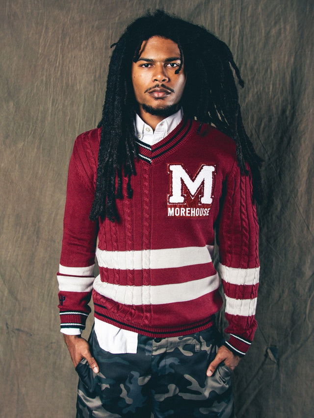 MOREHOUSE 40Love V-Neck Sweater