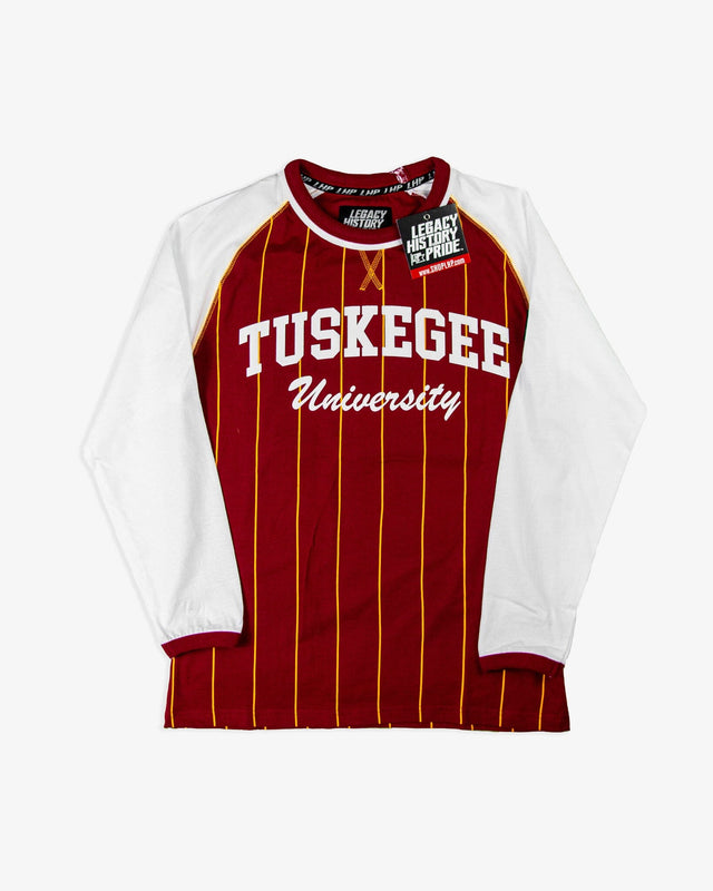 TUSKEGEE Raglan Pinstripe Tee