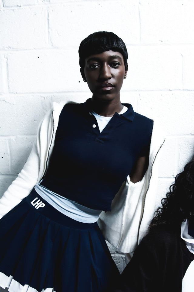 The LHP "COCO" Tennis Skirt NAVY