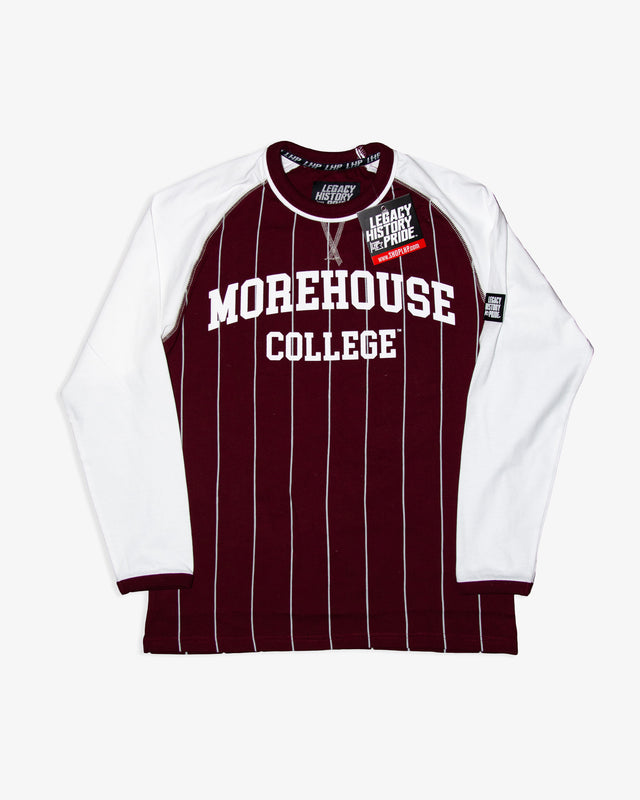 MOREHOUSE Raglan Pinstripe Tee
