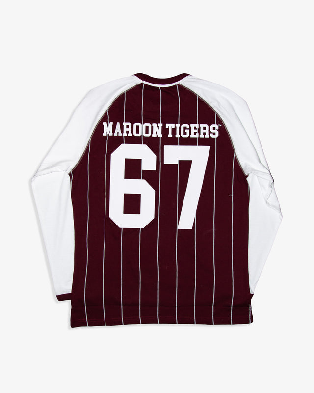 MOREHOUSE Raglan Pinstripe Tee