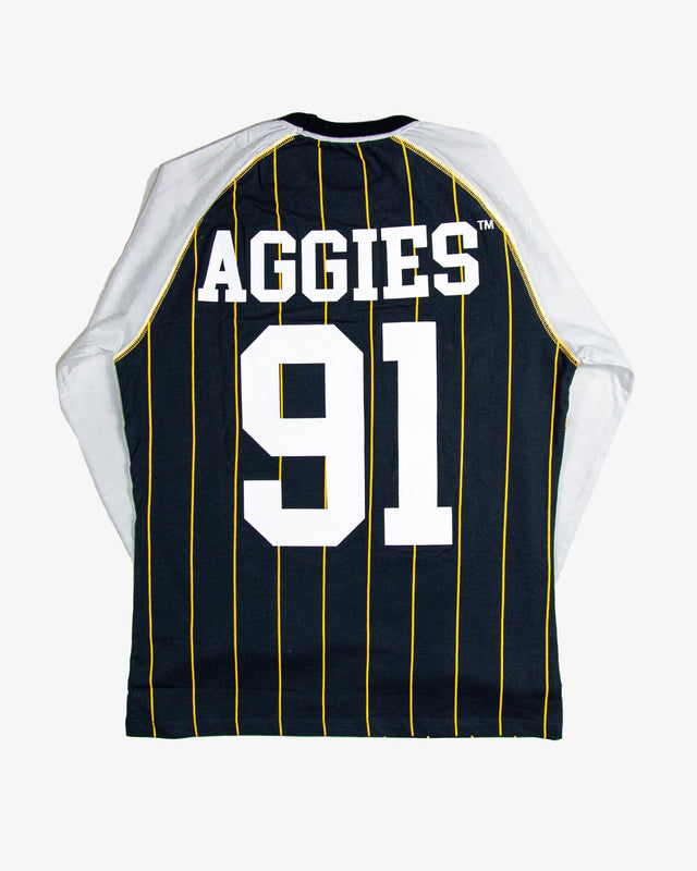 NC A&T Raglan Pinstripe Tee