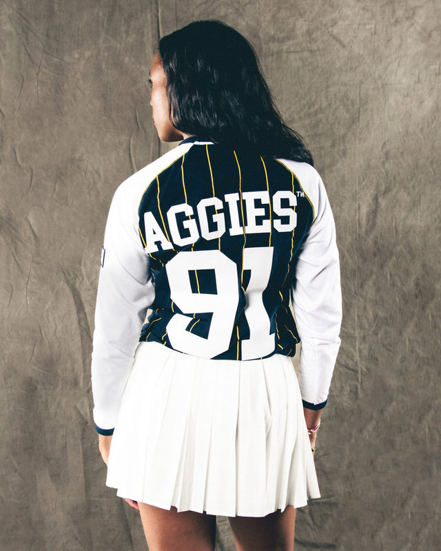 NC A&T Raglan Pinstripe Tee