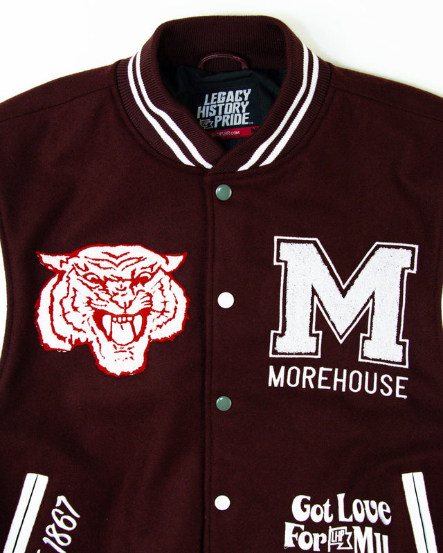 Morehouse College Motto 3.0 Varsity Jacket Legacy History Pride