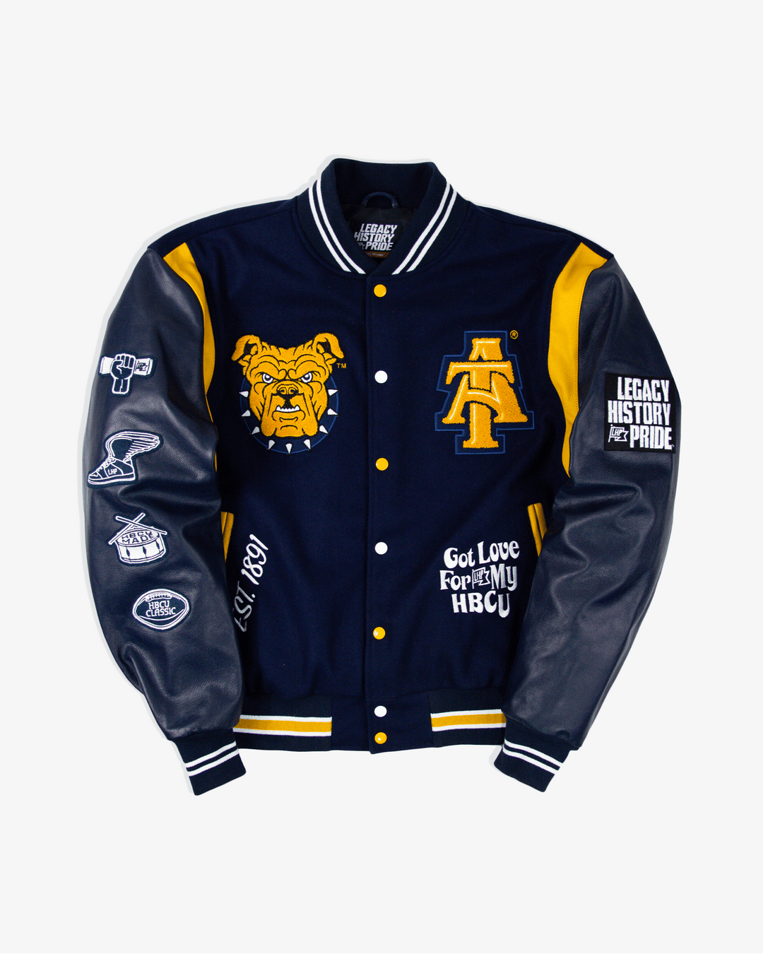 NC A&T Motto 3.0 Varsity Jacket Legacy History Pride