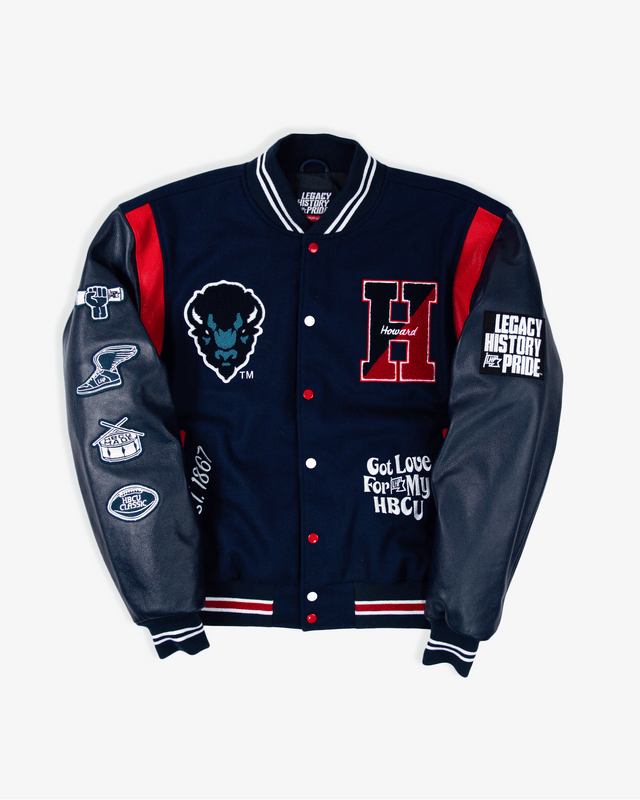 Howard Motto 3.0 Varsity Jacket – Legacy History Pride