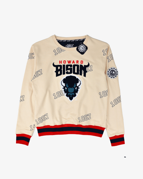 Legacy History Pride Howard University The 1867 Crew XL Cream