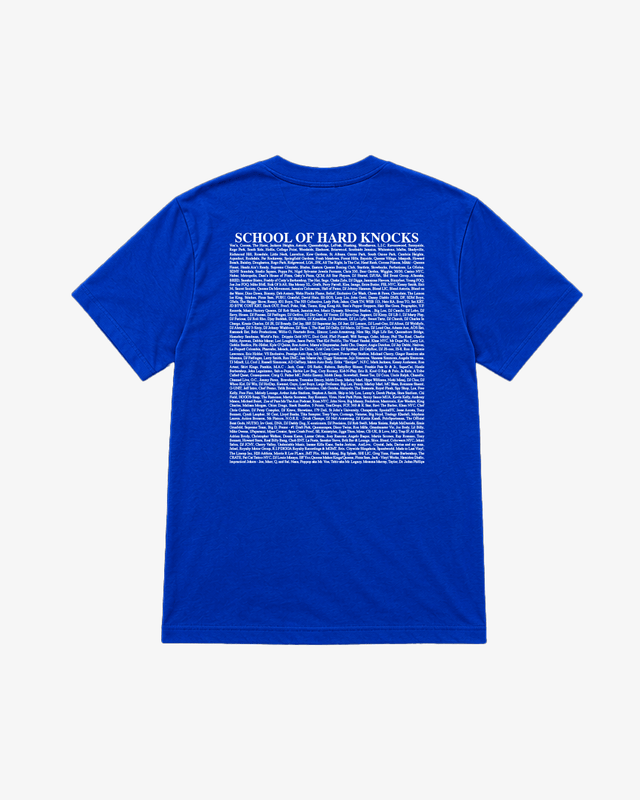 School of Hard Knocks 30th Anniversary Queens Tee