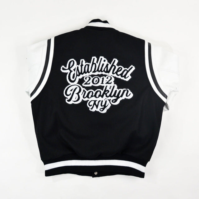 BROOKLYN NETS Motto Varsity Jacket