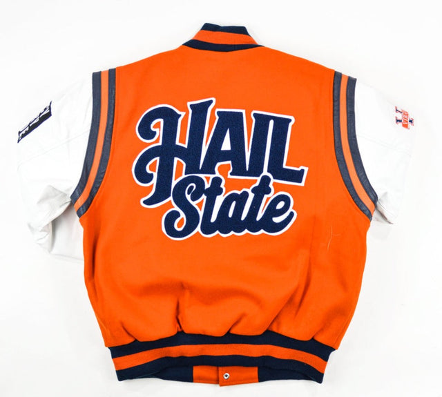 Virginia State Motto 2.0 Varsity Jacket - Orange