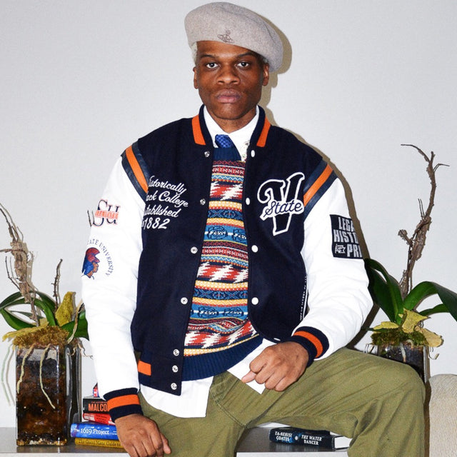 Virginia State Motto 2.0 Varsity Jacket - Navy