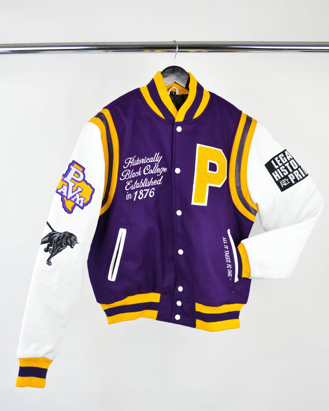 Prairie View A&M University Motto 3.0 Varsity Jacket